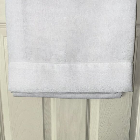 DKNY 50 x 84 DOWNTOWN SHEER White Window Curtains 2 Panels Drapes Set. - Picture 3 of 11